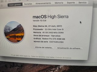 Ordenador Apple iMac Plata/Negro
