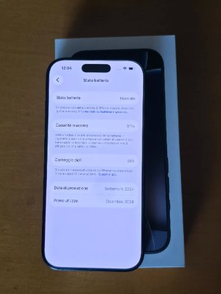 iPhone 16 Pro 128GB Nero Titanio