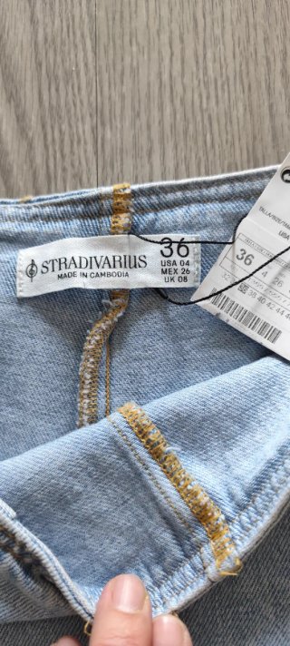 Falda pantalón Stradivarius azul