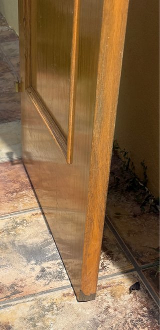 Puerta interior roble con cristal