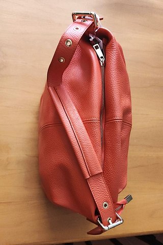 Borsa Yes Zee ecopelle corallo
