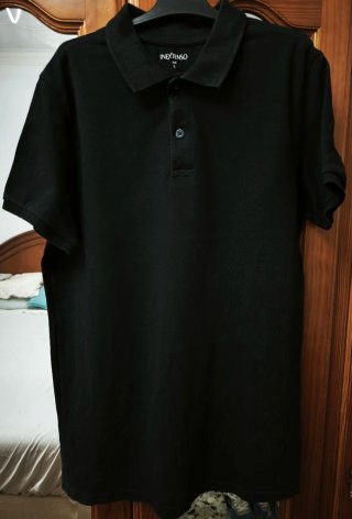 Polo In Extenso Negro Talla L Unisex