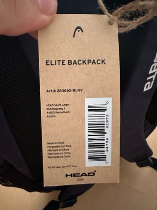 Mochila Head Padel Elite Azul Marino 21L