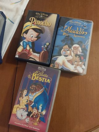 Lote Películas VHS Disney Clásicos Español
