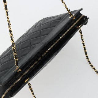 CHANEL Matelasse Chain Shoulder Bag Lamb Skin
