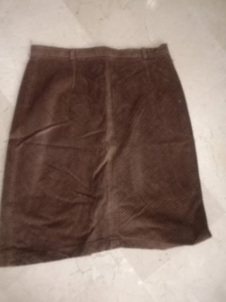 Falda de pana marrón mujer talla M