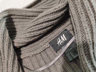 Chaqueta H&M Punto Gris Mujer Talla M