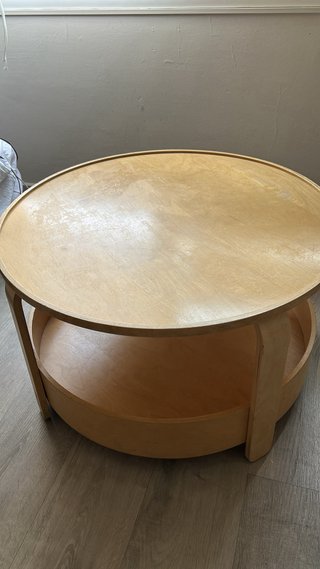 Mesa centro redonda BORGEBY Ikea madera