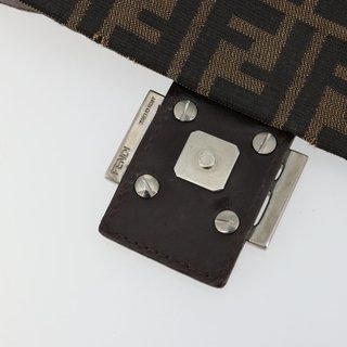 FENDI Zucca Canvas Mamma Baguette Shoulder Bag