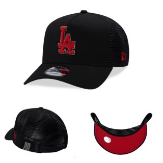 Gorra New Era LA Negra y Roja