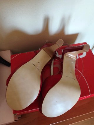 Lote 2 pares sandalias tacon sin estrenar T40 + re