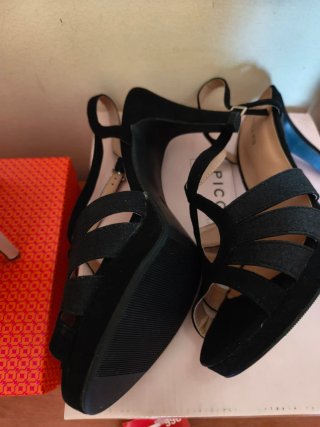 Lote 2 pares sandalias tacon sin estrenar T40 + re