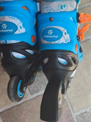 Patines en línea azules y naranjas, 31-34