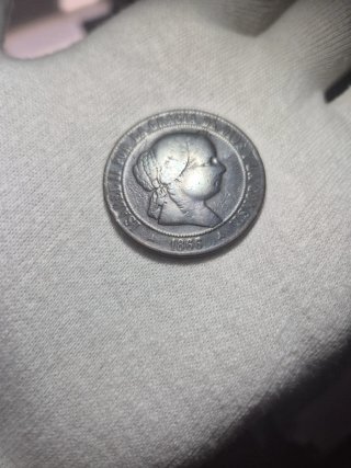 5 céntimos de escudo Isabel II 1866 Segovia