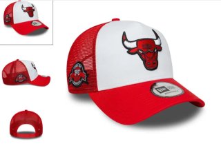 Gorra New Era Chicago Bulls Roja y Blanca