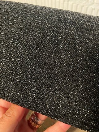 BOLSO MANO CEREMONIA FIESTA NEGRO. 70’s ORIGINAL