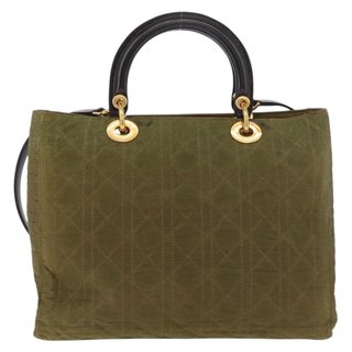 Christian Dior Canage Lady Dior Hand Bag Nylon
