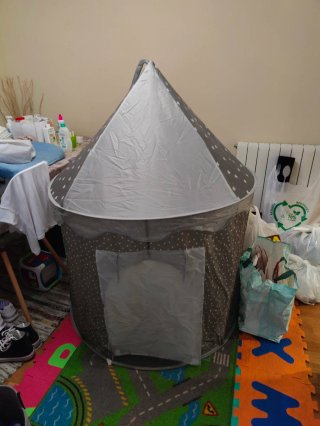 Casita infantil de tela con estrellas