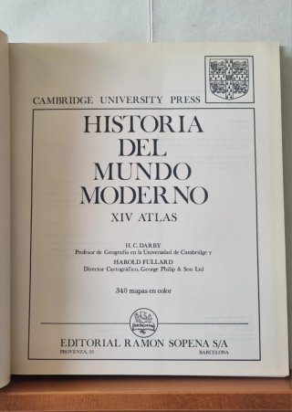 Atlas de Historia del Mundo Moderno. Cambrige
