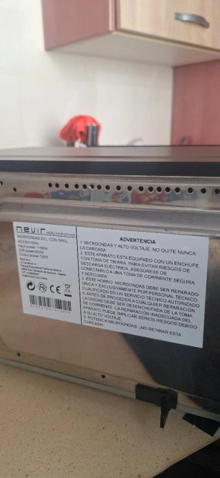 Microondas Grill Nevir 20L