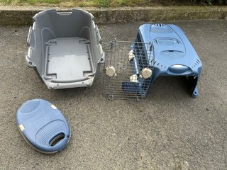 Transportín Perro Mediano IATA Azul/Gris
