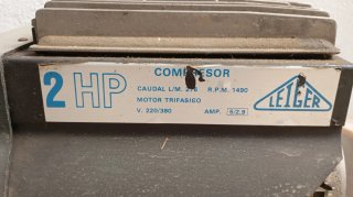 Compresor LEIGER 2 HP Trifásico