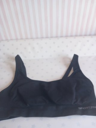 Sujetador deportivo T. S. Negro Sport Zone