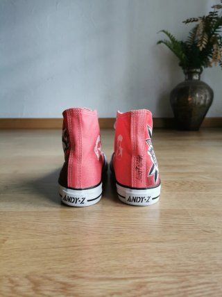 Sneakers High Top Women's Pink Size 39 Airbrush