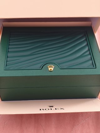 Estuche Rolex Verde Dorado
