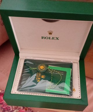 Estuche Rolex Verde Dorado