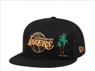 Gorra New Era Lakers Negra Dorada