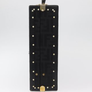 FENDI Zucca Canvas Trunk Black Auth 179960A -