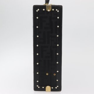 FENDI Zucca Canvas Trunk Black Auth 179960A -