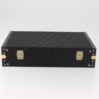 FENDI Zucca Canvas Trunk Black Auth 179960A -