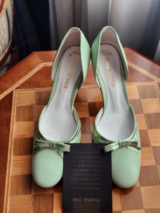 Zapatos Paco Herrero Mujer Talla 37 Verde