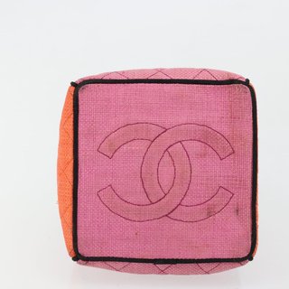 CHANEL Matelasse Chain Shoulder Bag Straw