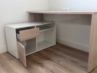 Escritorio Dekit Rox Blanco y Madera