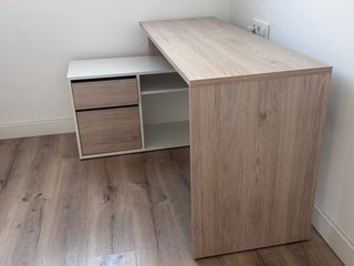 Escritorio Dekit Rox Blanco y Madera