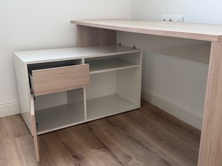 Escritorio Dekit Rox Blanco y Madera