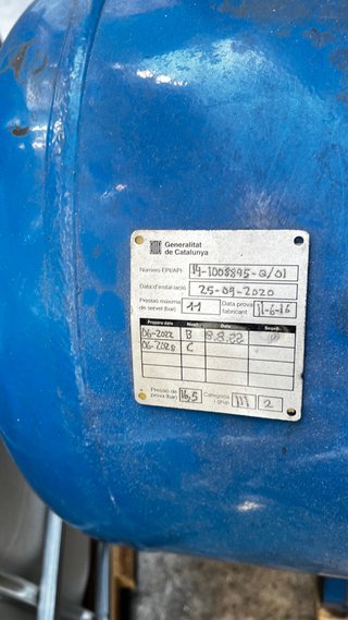 Compresor de aire Cierzo azul