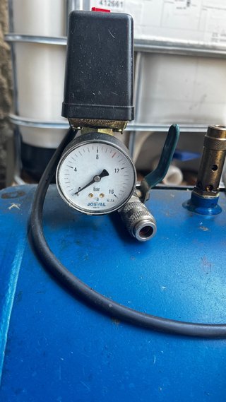 Compresor de aire Cierzo azul