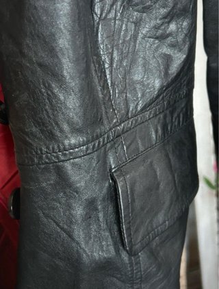 Chaqueta cuero Stradivarius negra S/M