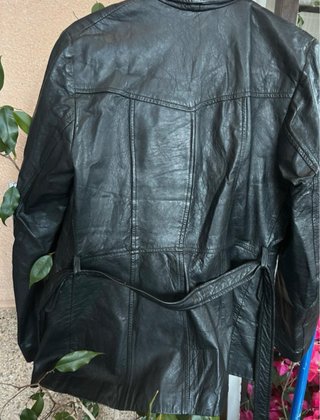 Chaqueta cuero Stradivarius negra S/M