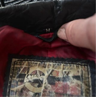 Chaqueta cuero Stradivarius negra S/M