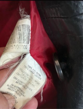 Chaqueta cuero Stradivarius negra S/M