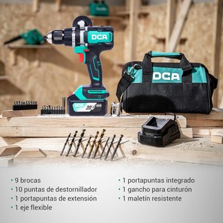 Taladro Percutor Sin Escobillas DCA 20V NUEVO