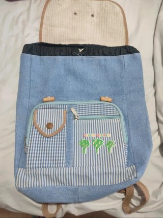 Ellesse Vintage Mochila cuadros y vaquera