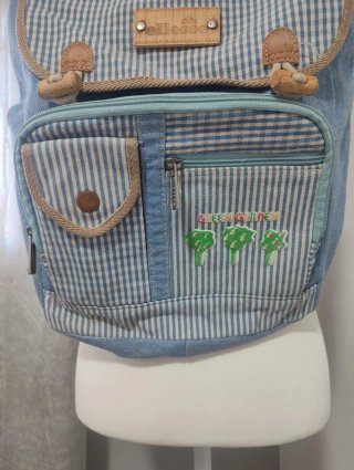 Ellesse Vintage Mochila cuadros y vaquera