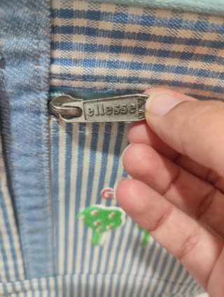 Ellesse Vintage Mochila cuadros y vaquera