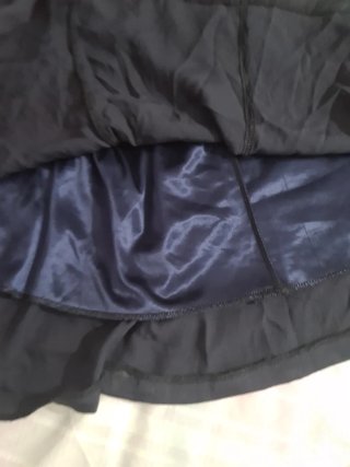 Vestido azul con cinturón